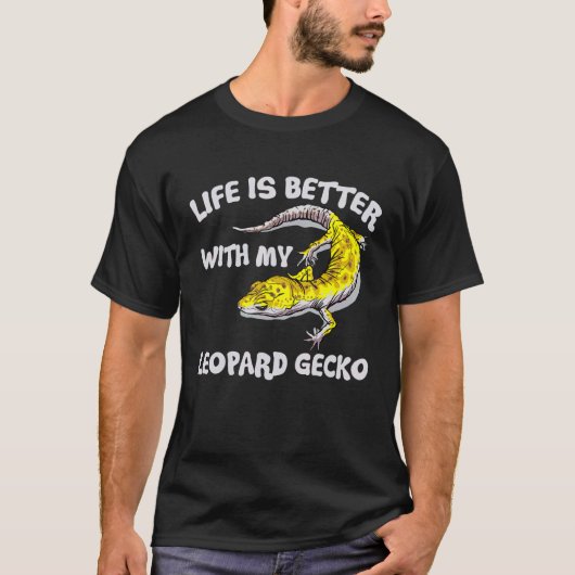 With My Leopard Gecko Reptile Tシャツ (正面)