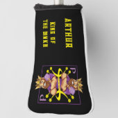 With name👑King of dinks - pickleball ゴルフヘッドカバー (回転90)