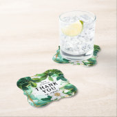 💍With names Thanks You Passiflora Serenity ペーパーコースター (インサイチュ)