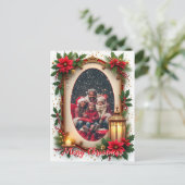 With own photo Snowy Sentiments シーズンポストカード (スタンド正面)