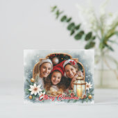 With own photo Winter Wishes シーズンポストカード (スタンド正面)