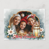 With own photo Winter Wishes シーズンポストカード (正面)