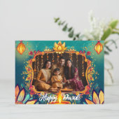 With Photo & custom text Diya Dreams card 招待状 (スタンド正面)