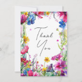With photo Thank you Meadow開花集 サンキューカード (正面)