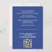 With QR code Class Year Photo Grad Party Invite 招待状 (裏面)
