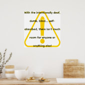 With the intentionally deaf, dumb, blind...  ポスター (キッチン)