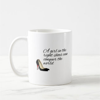 With The Right Shoes Mug コーヒーマグカップ