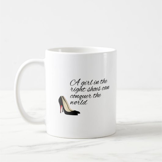 With The Right Shoes Mug コーヒーマグカップ (左)