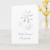 "With Weentth悔やみや弔慰"フローラグリーティングカード カード (黄色い花)