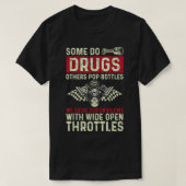With Wide Open Throttles Drag Racing Drag Race Car Tシャツ (デザイン正面)