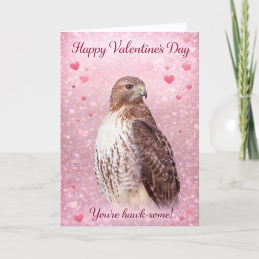 With You, Always – Red-Tailed Hawk Valentine’s Day シーズンカード (正面)