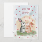 With You I’m Home Cute Bunny シーズンカード (正面/裏面)
