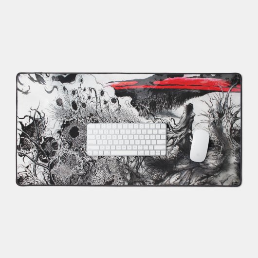 Withering Fields of the Crimson Dusk デスクマット (キーボード&マウス)