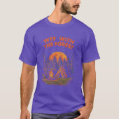 Withhe Forest Camping Wildlife Camper Outr Na vint Tシャツ (正面)
