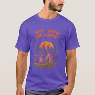 Withhe Forest Camping Wildlife Camper Outr Na vint Tシャツ