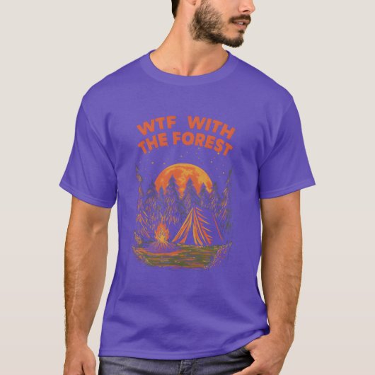Withhe Forest Camping Wildlife Camper Outr Na vint Tシャツ (正面)