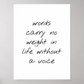 Without A Voice Poster ポスター (正面)