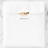 Without-C Sticker ラウンドシール (バッグ)