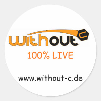 Without-C Sticker ラウンドシール