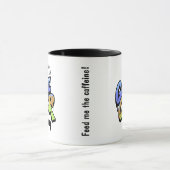Without Coffee It’s Game Over – Graffiti Style Mug マグカップ (中央)