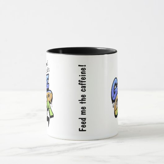 Without Coffee It’s Game Over – Graffiti Style Mug マグカップ (中央)