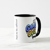 Without Coffee It’s Game Over – Graffiti Style Mug マグカップ (正面右)