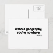 Without Geography引用文 ポストカード (正面/裏面)