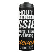 Without God Nothing Is Possible タンブラー (正面)