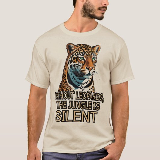 Without Leopards. The Jungel is Silent Tシャツ (正面)