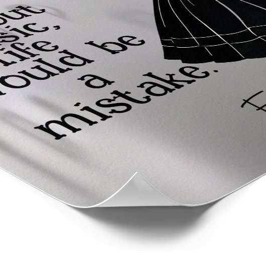 Without music life would be a mistake ポスター (角)