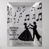 Without music life would be a mistake ポスター (正面)