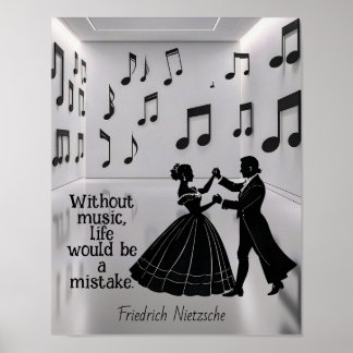 Without music life would be a mistake  ポスター