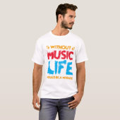 Without Music T-Shirtデザイン-235-320-01 Tシャツ (正面フル)