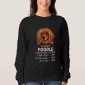 without Poodle dog everything is stupid_2 スウェットシャツ (正面)