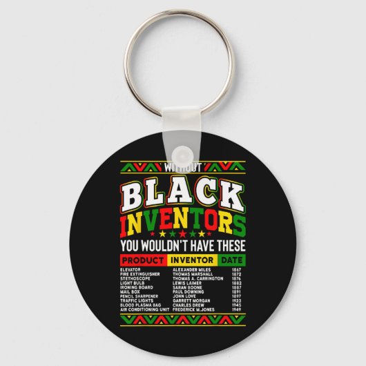 Without The Black Inventors You Wouldn't Have That キーホルダー (正面)
