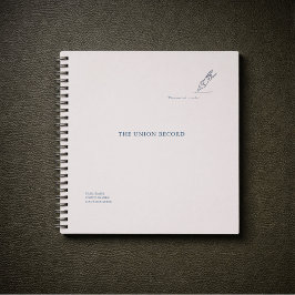 Witness pen- Minimalist Marriage Union Notebook ノートブック