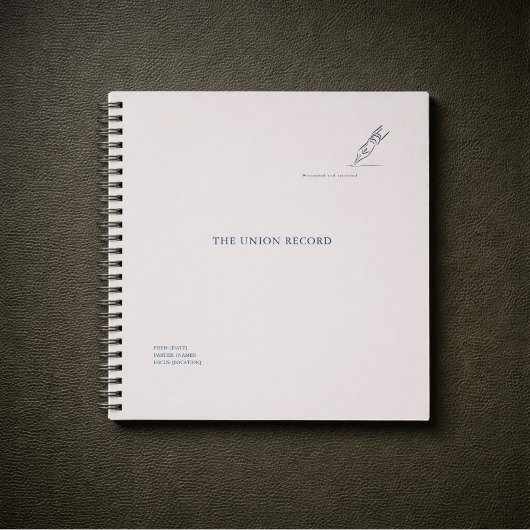 Witness pen- Minimalist Marriage Union Notebook ノートブック