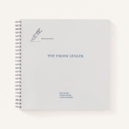 Witness pen- Minimalist Marriage Union Notebook ノートブック