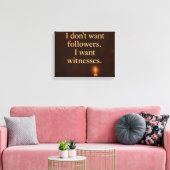 Witness Statement — Candle Edition | Orrin Studios キャンバスプリント (インサイチュ (リビング))