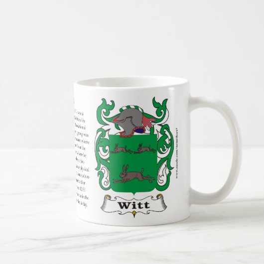 Witt、歴史、意味および頂上 コーヒーマグカップ (右)