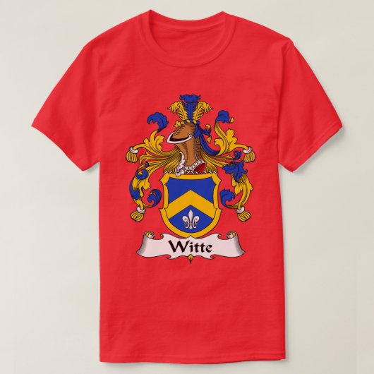 Witte Coat of Arms Family Crest  Tシャツ (デザイン正面)