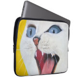 Witte Kat ラップトップスリーブ (正面右)