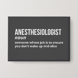 Witty Anesthesiologist Definition 缶バッジ