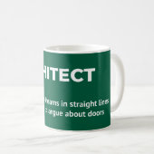 Witty Architect定義マグ コーヒーマグカップ (正面右)
