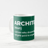 Witty Architect定義マグ コーヒーマグカップ (正面左)