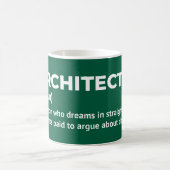 Witty Architect定義マグ コーヒーマグカップ (中央)
