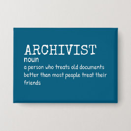 Witty Archivist Definition Button 缶バッジ
