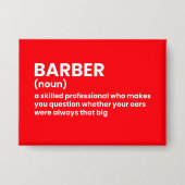 Witty Barber Definition 缶バッジ (正面)