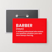 Witty Barber Definition 缶バッジ (正面/裏面)
