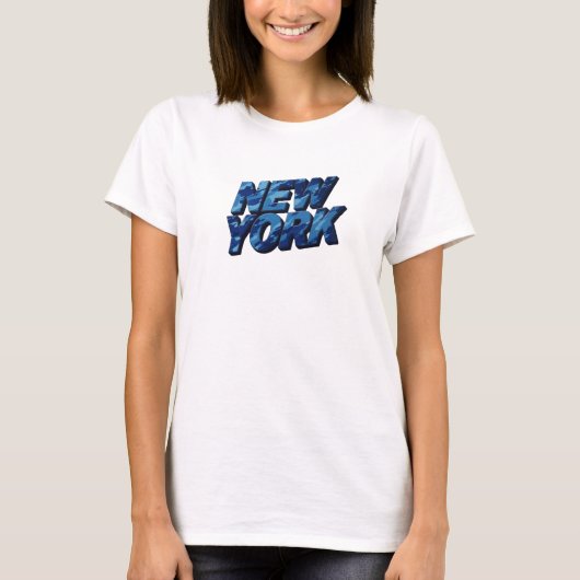 Witty Blue NEW YORK Tシャツ (正面)